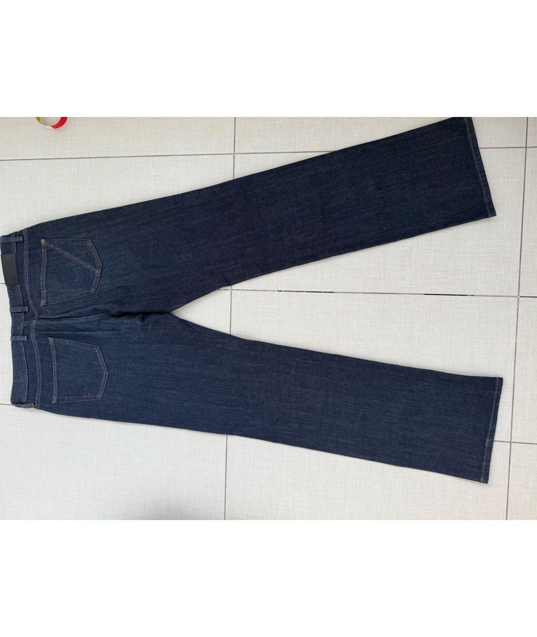ZEGNA Темно-синие прямые джинсы, фото 2