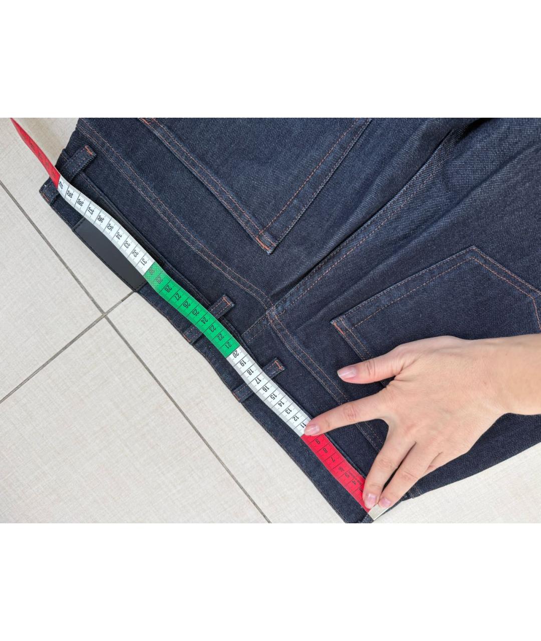 ZEGNA Темно-синие прямые джинсы, фото 5