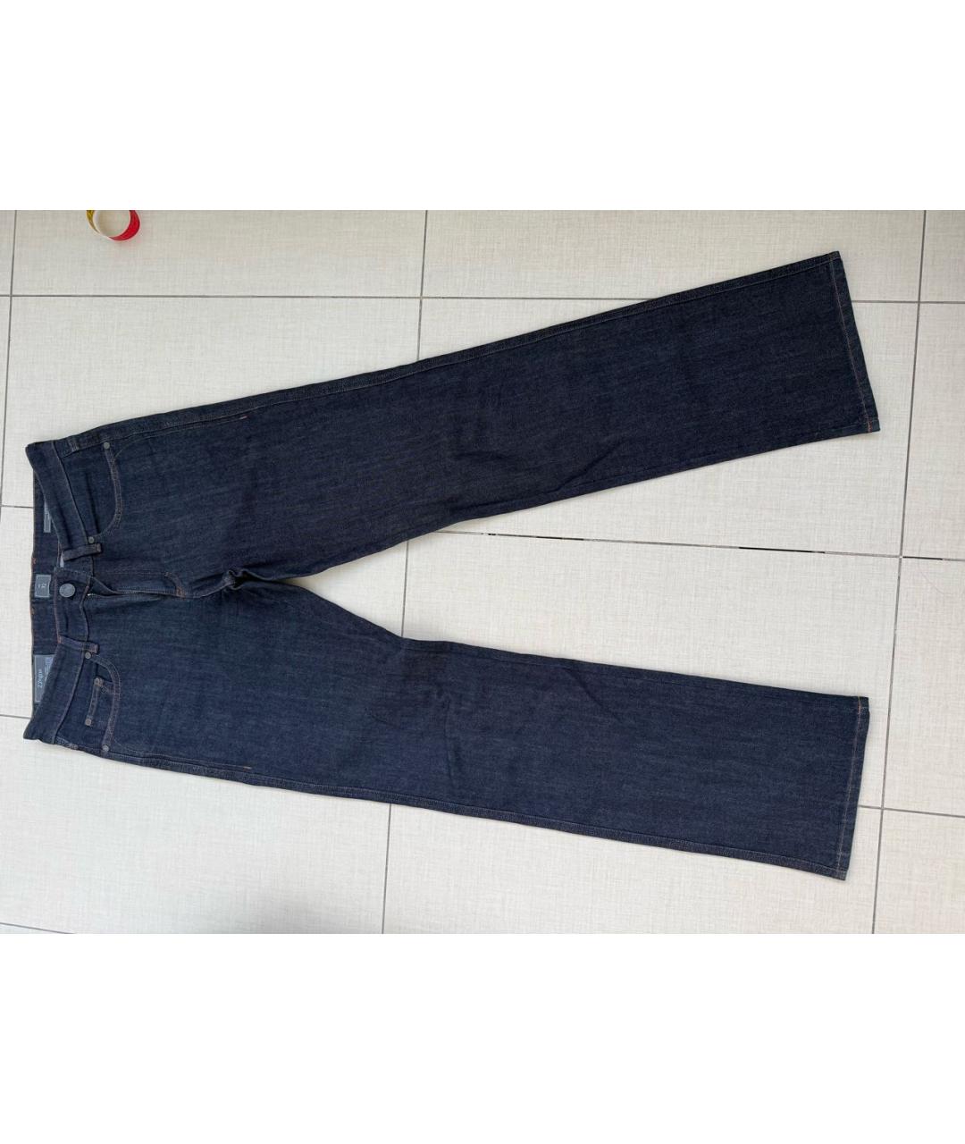 ZEGNA Темно-синие прямые джинсы, фото 7