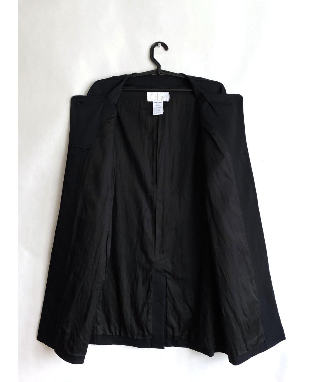 CHLOE Черное ацетатное пальто, фото 3