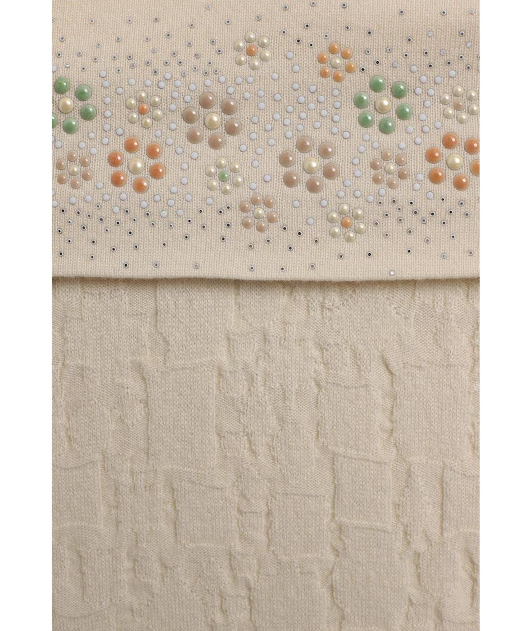 CHANEL Бежевый кашемировый джемпер / свитер, фото 4