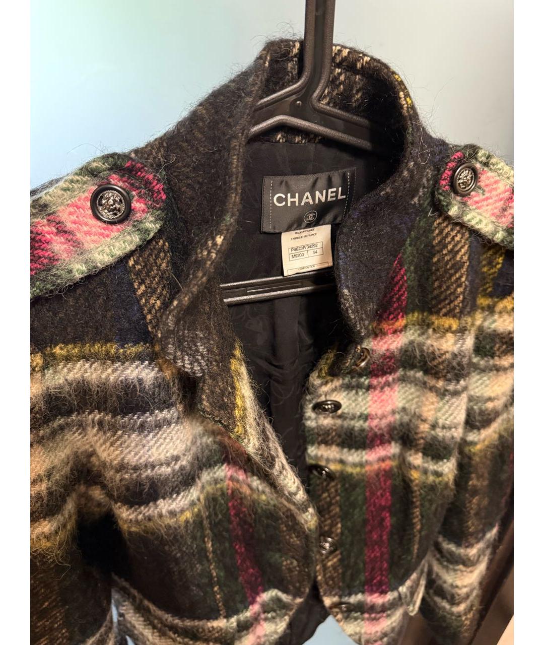 CHANEL Мульти шерстяной жакет/пиджак, фото 3