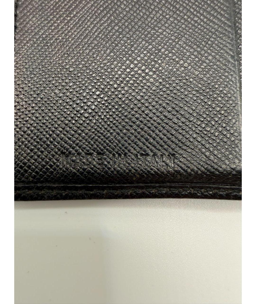 PRADA Черный кожаный кошелек, фото 6