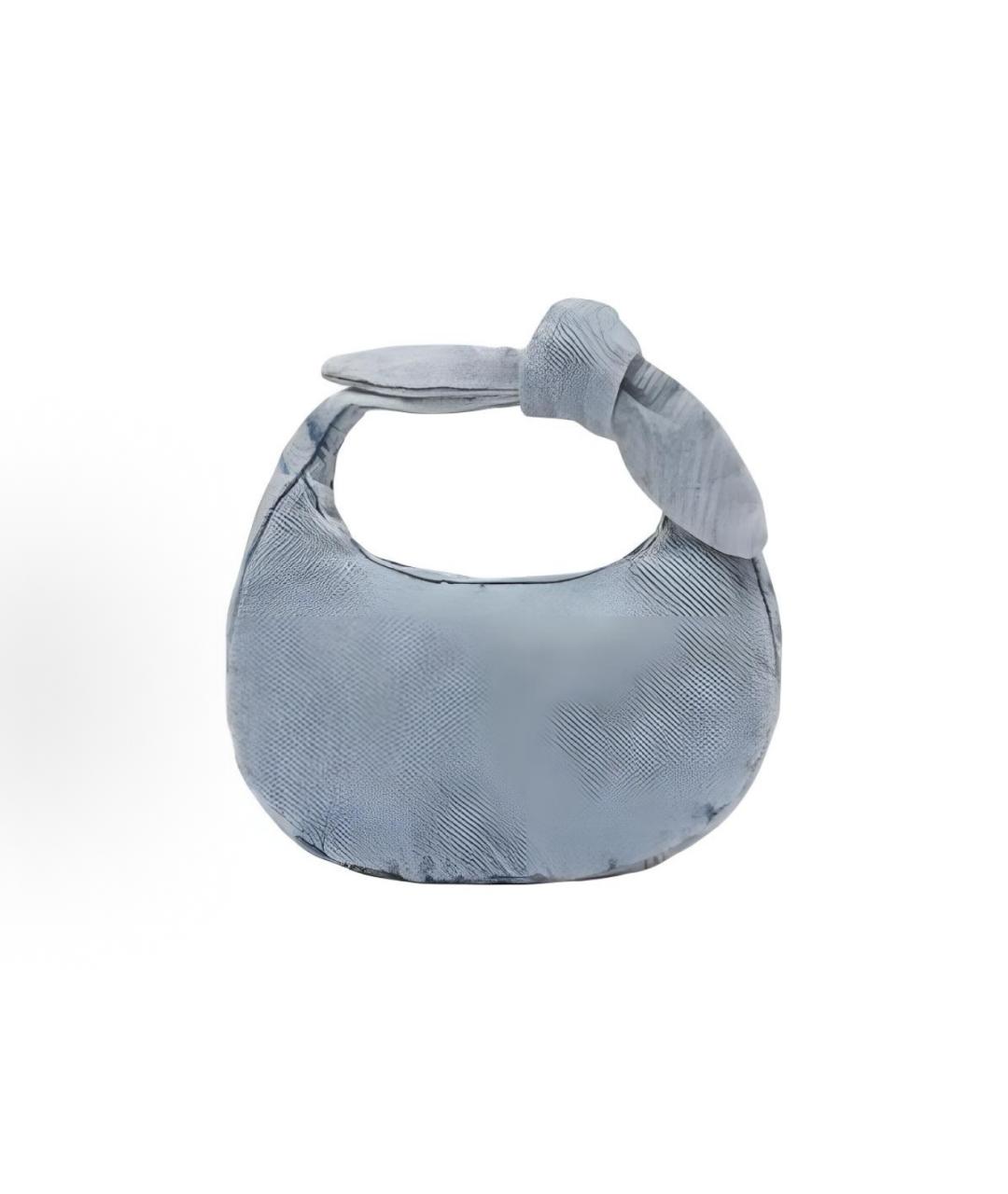 LEVI'S Голубая деним сумка с короткими ручками, фото 2