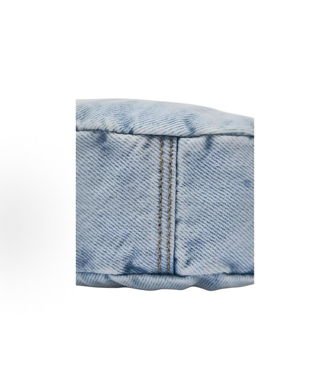 LEVI'S Голубая деним сумка с короткими ручками, фото 6