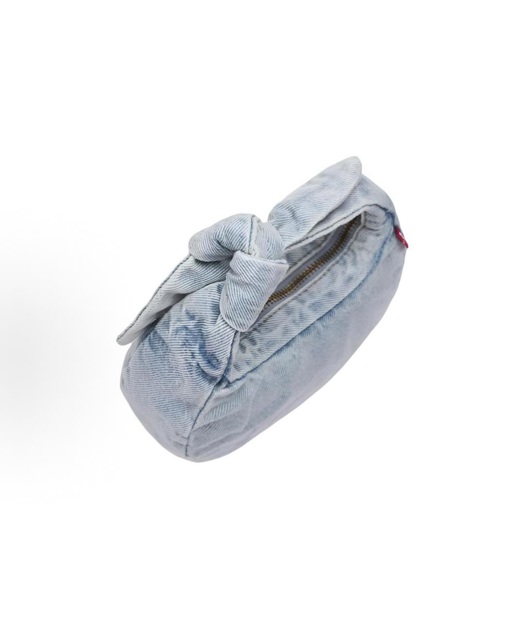LEVI'S Голубая деним сумка с короткими ручками, фото 3