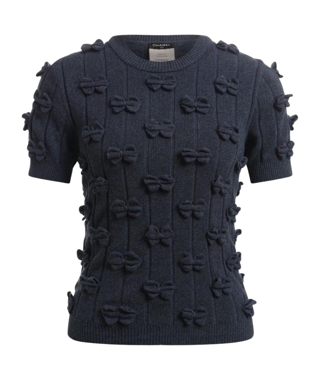 CHANEL Темно-синий джемпер / свитер, фото 1