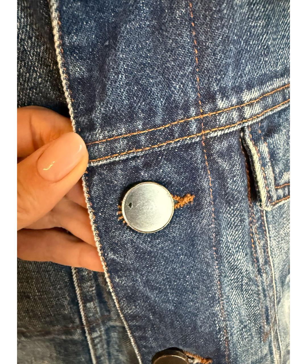 SAINT LAURENT Синяя деним куртка, фото 7