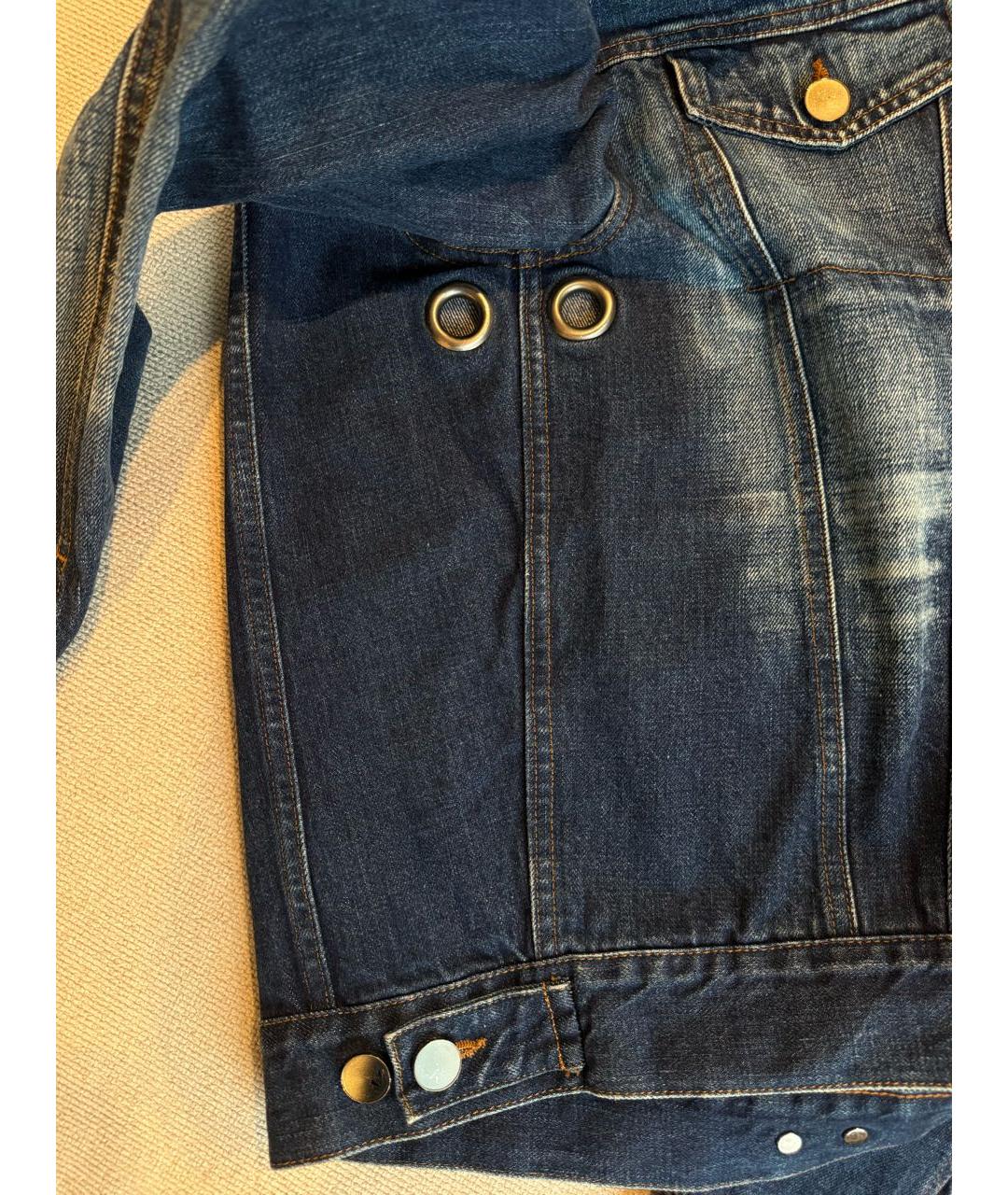 SAINT LAURENT Синяя деним куртка, фото 6