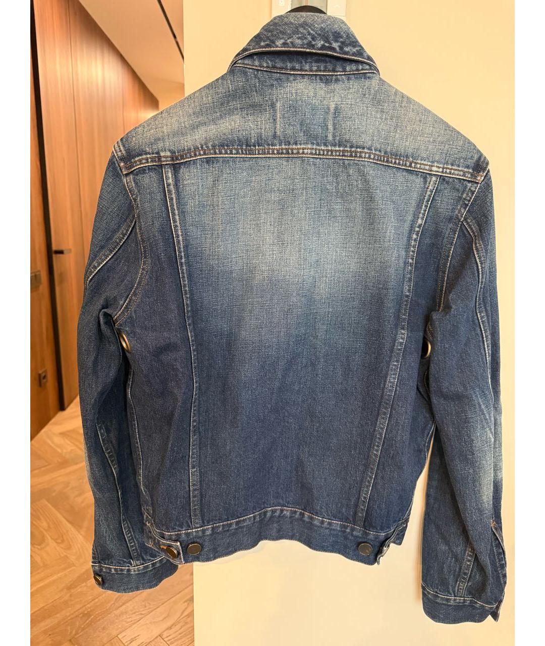 SAINT LAURENT Синяя деним куртка, фото 2