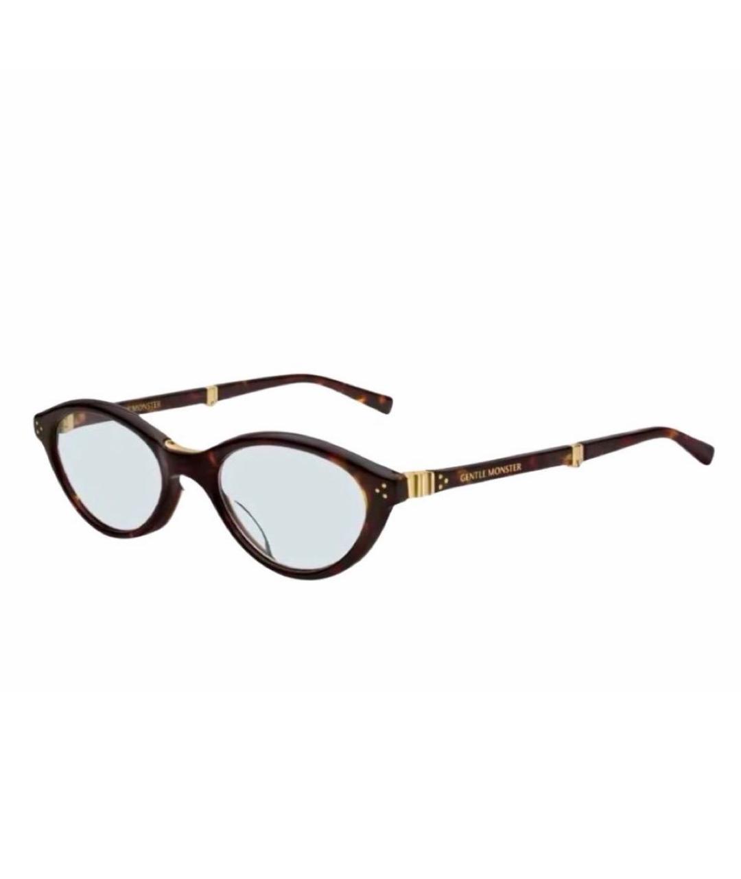 GENTLE MONSTER Коричневые пластиковые солнцезащитные очки, фото 7