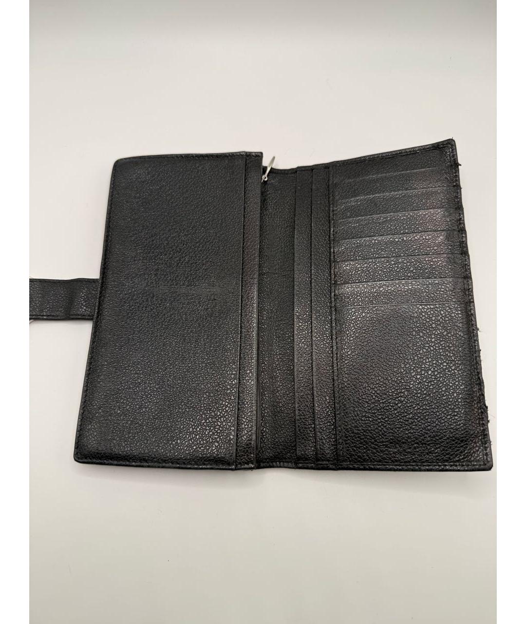 BVLGARI Черный кожаный кошелек, фото 4