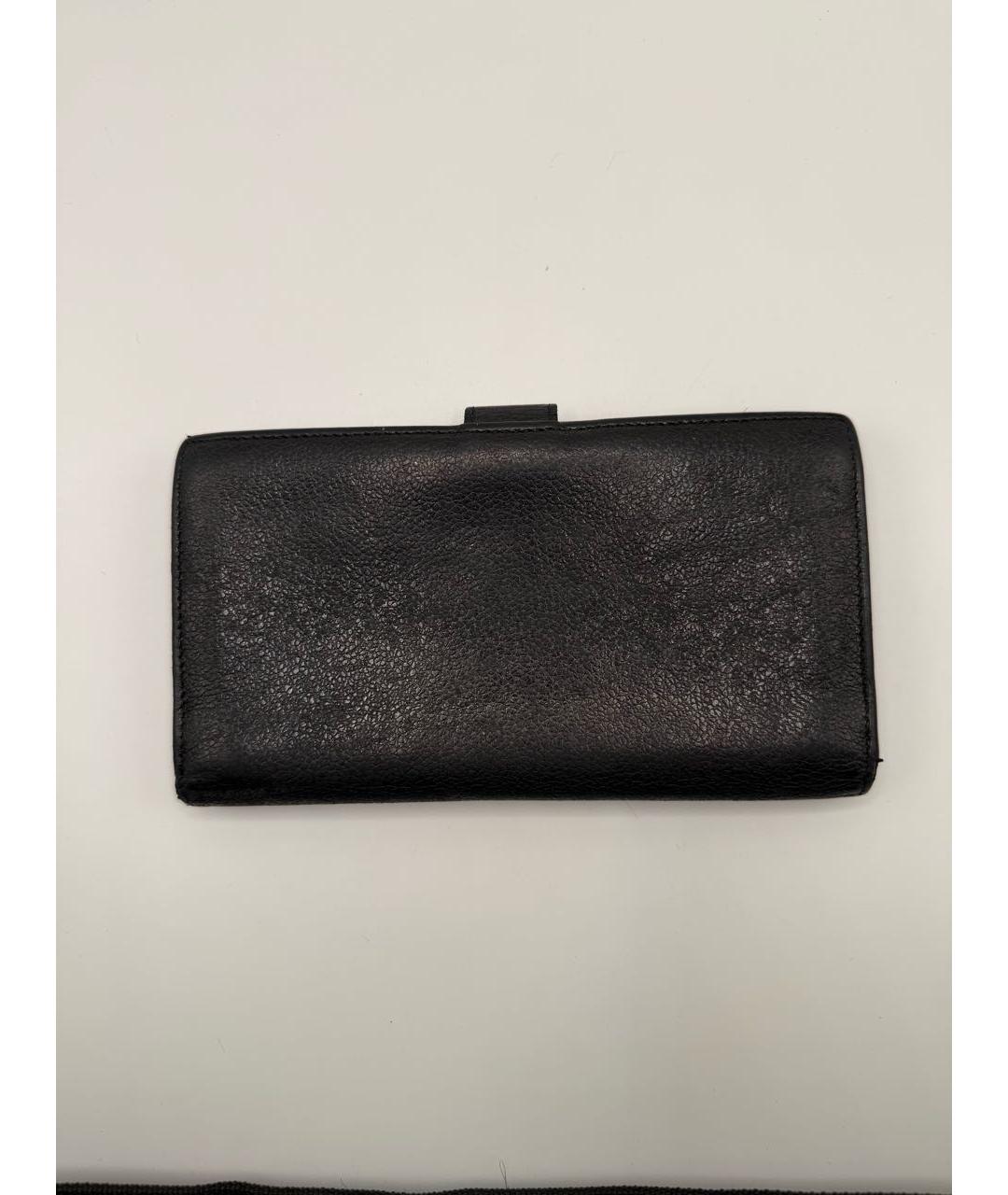 BVLGARI Черный кожаный кошелек, фото 2