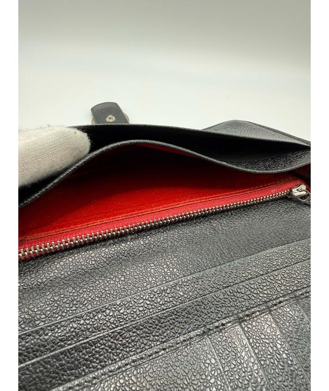 BVLGARI Черный кожаный кошелек, фото 6