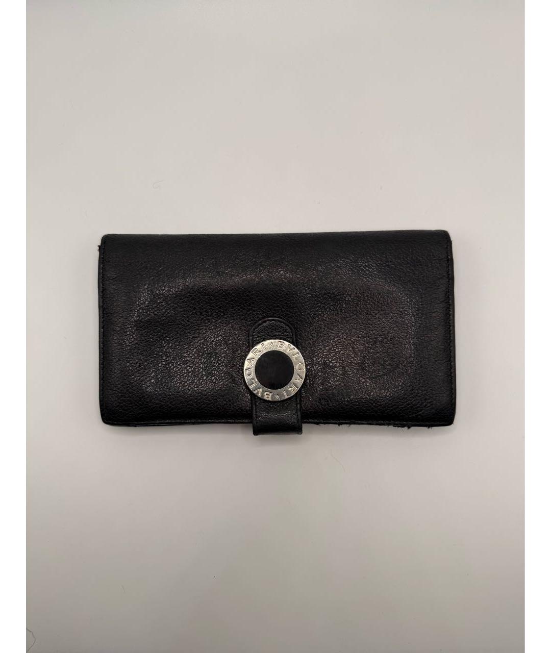 BVLGARI Черный кожаный кошелек, фото 7