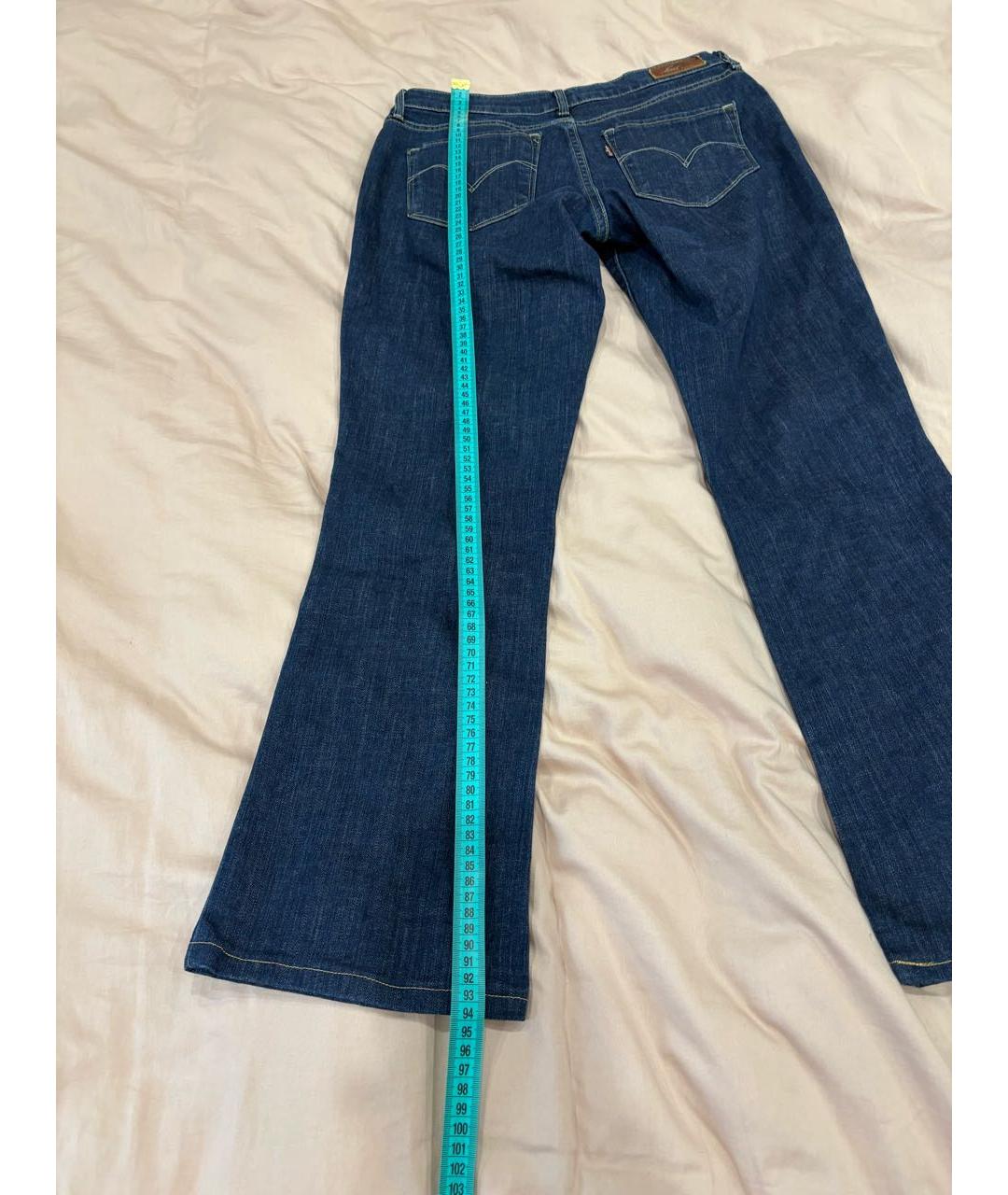 LEVI'S Синие хлопковые джинсы клеш, фото 7