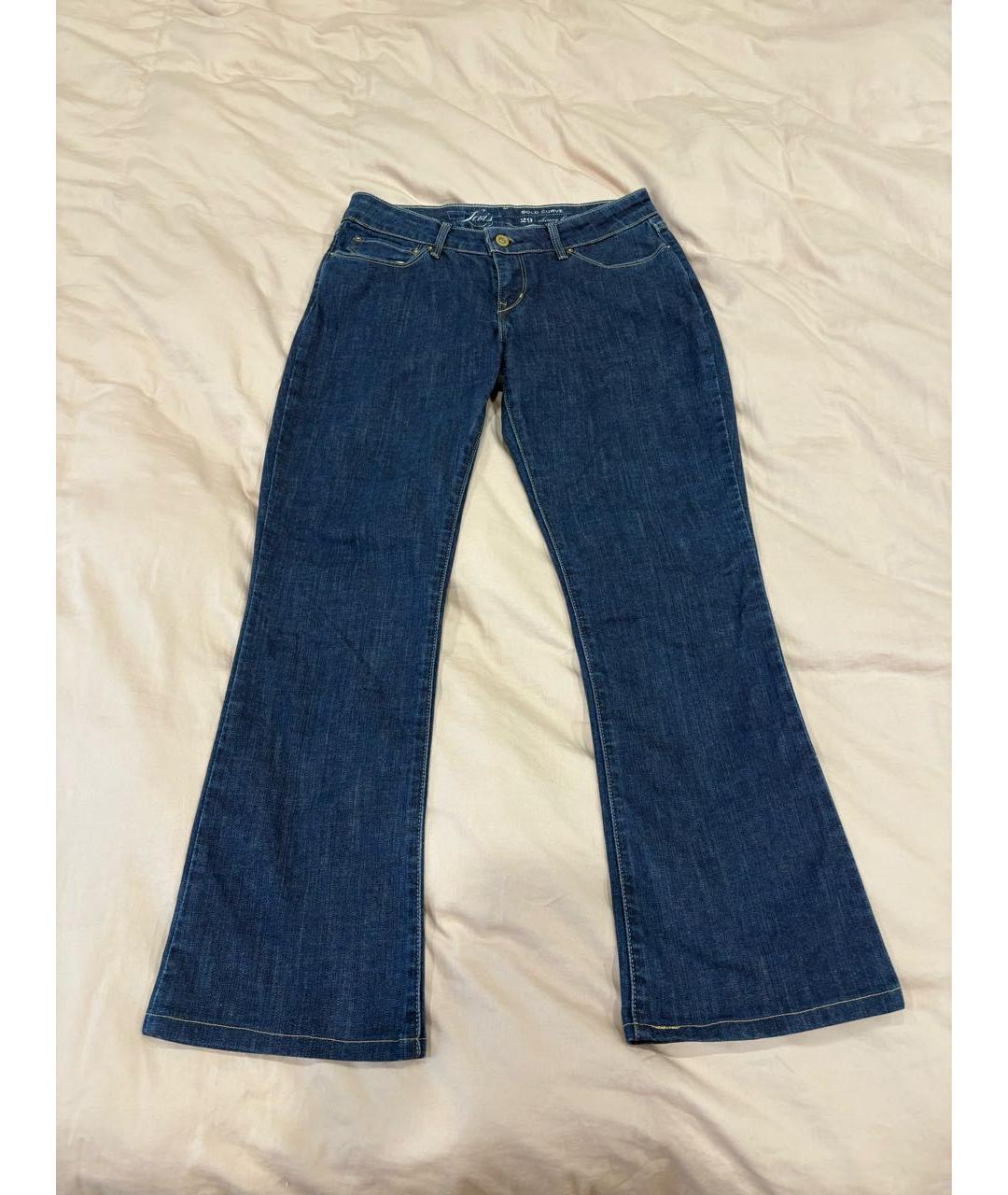 LEVI'S Синие хлопковые джинсы клеш, фото 2