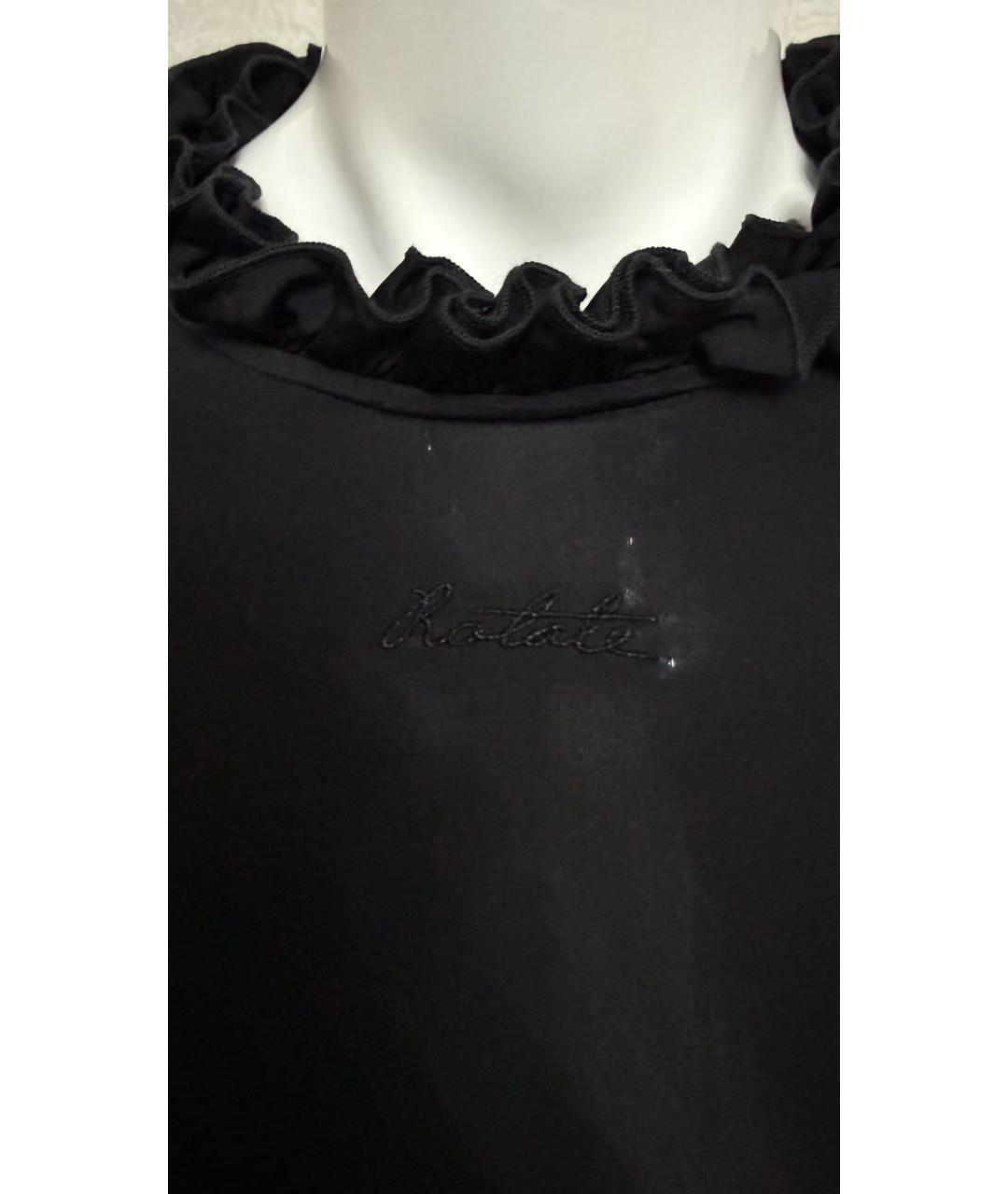 ROTATE Черное коктейльное платье, фото 4