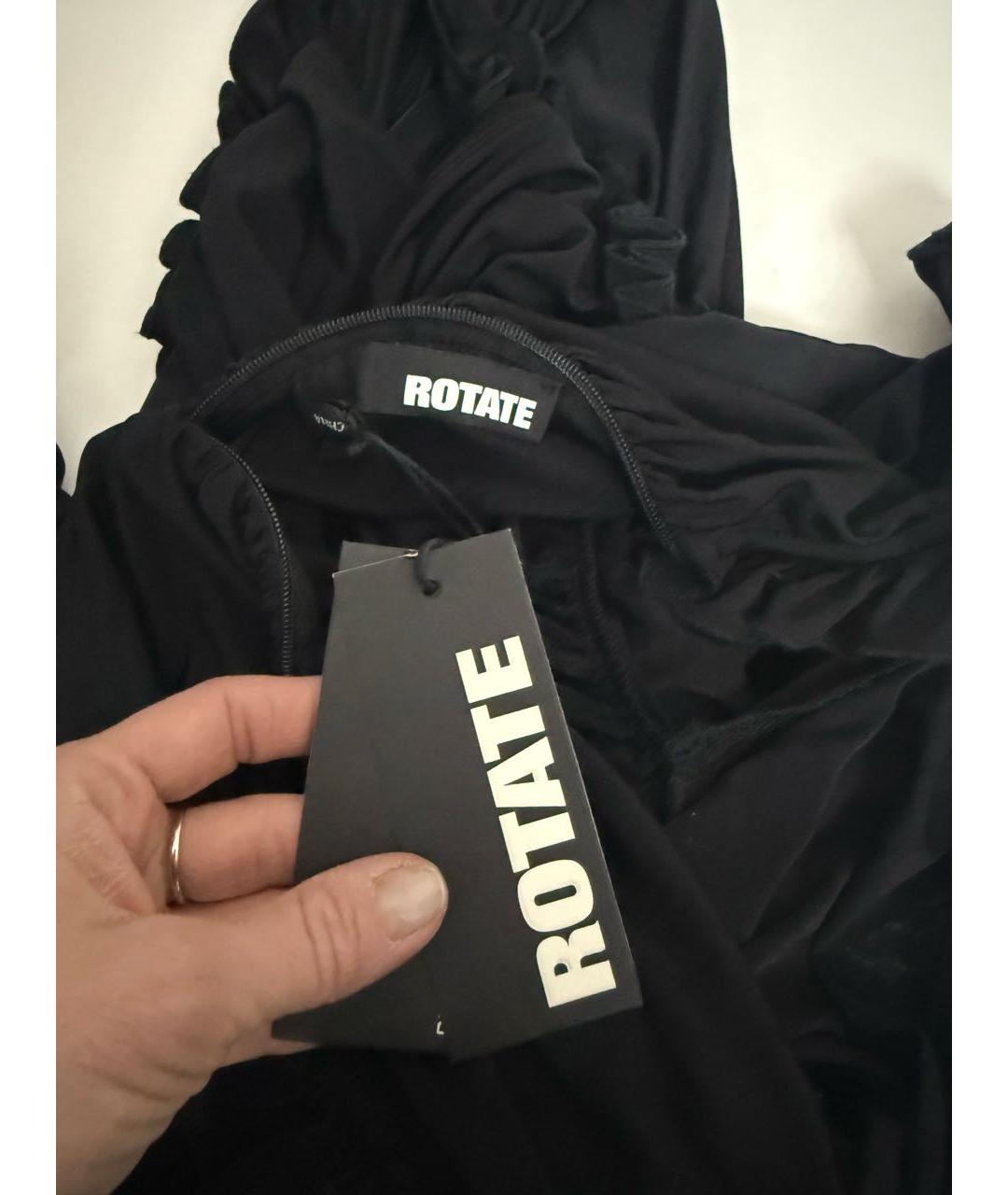 ROTATE Черное коктейльное платье, фото 6