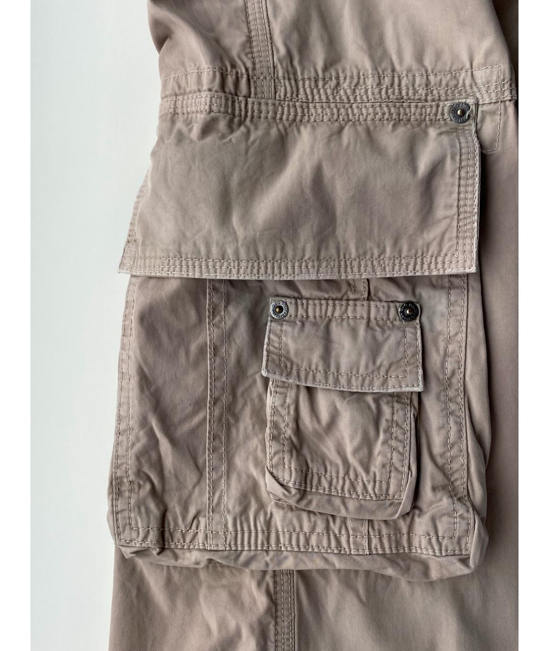 DOLCE&GABBANA Бежевые хлопковые повседневные брюки, фото 5