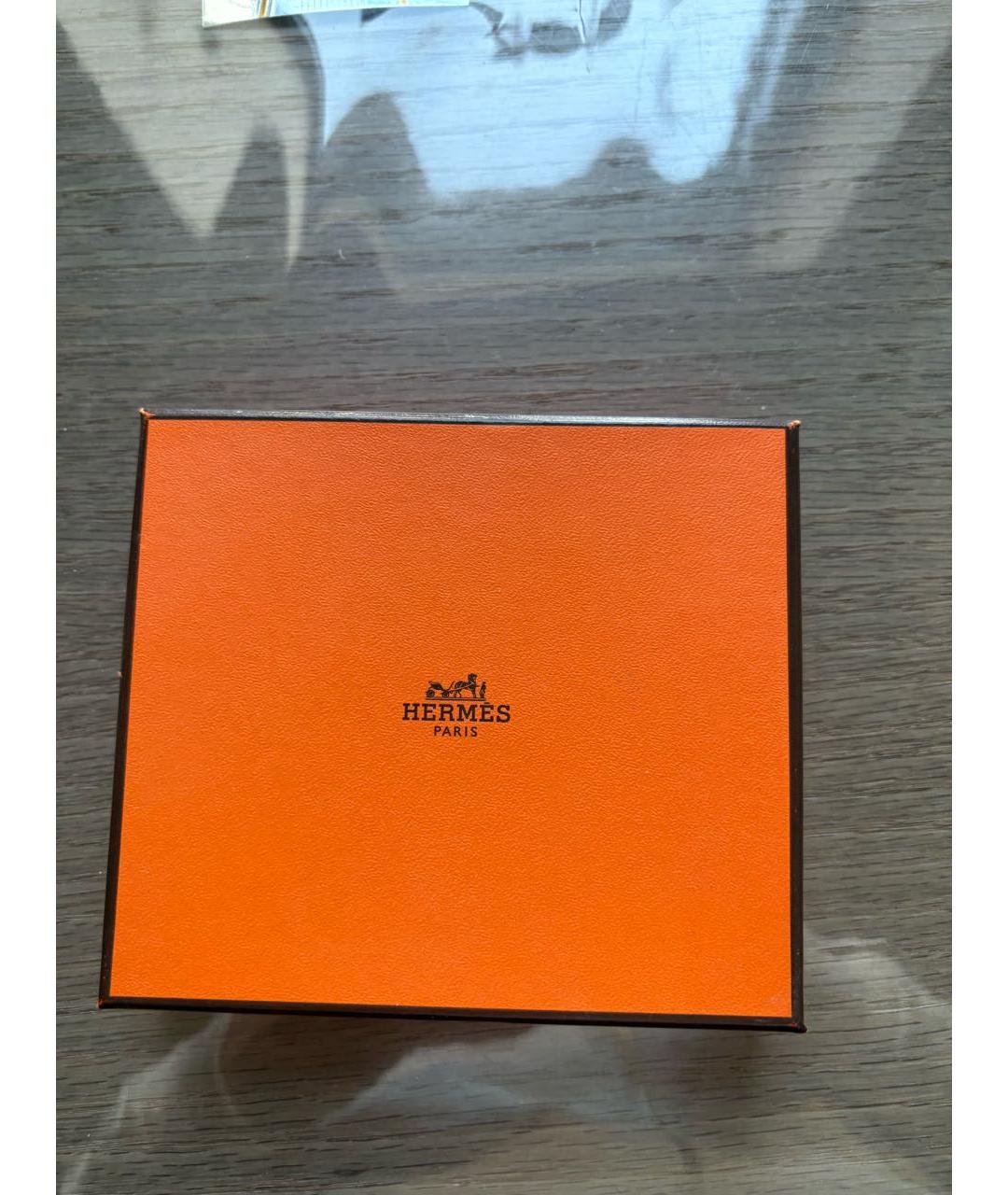 HERMES Черный кожаный кошелек, фото 6