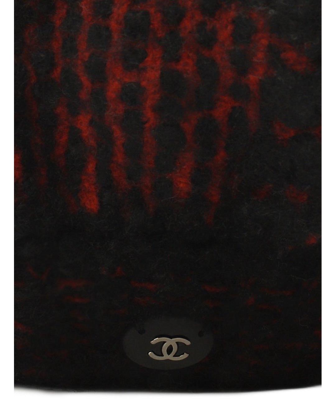 CHANEL Бордовая кашемировая шапка, фото 4