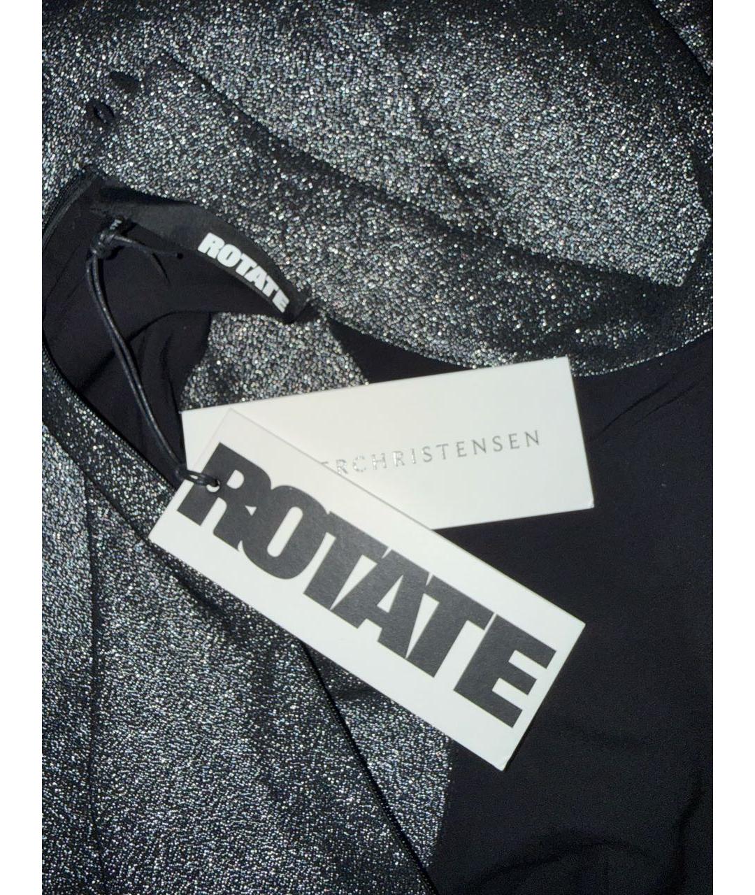 ROTATE Черное коктейльное платье, фото 8