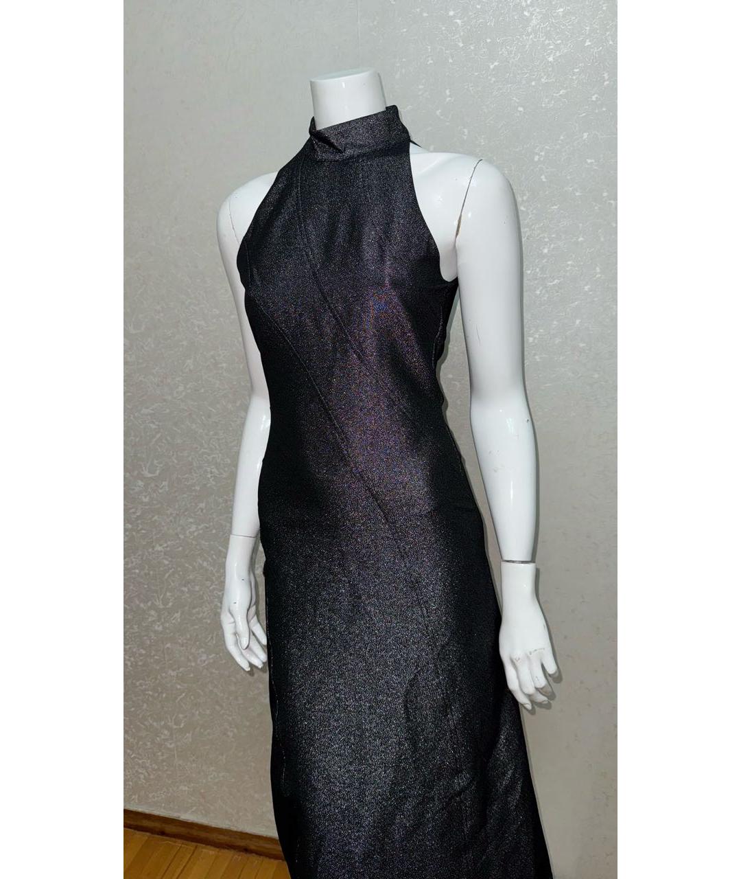 ROTATE Черное коктейльное платье, фото 3