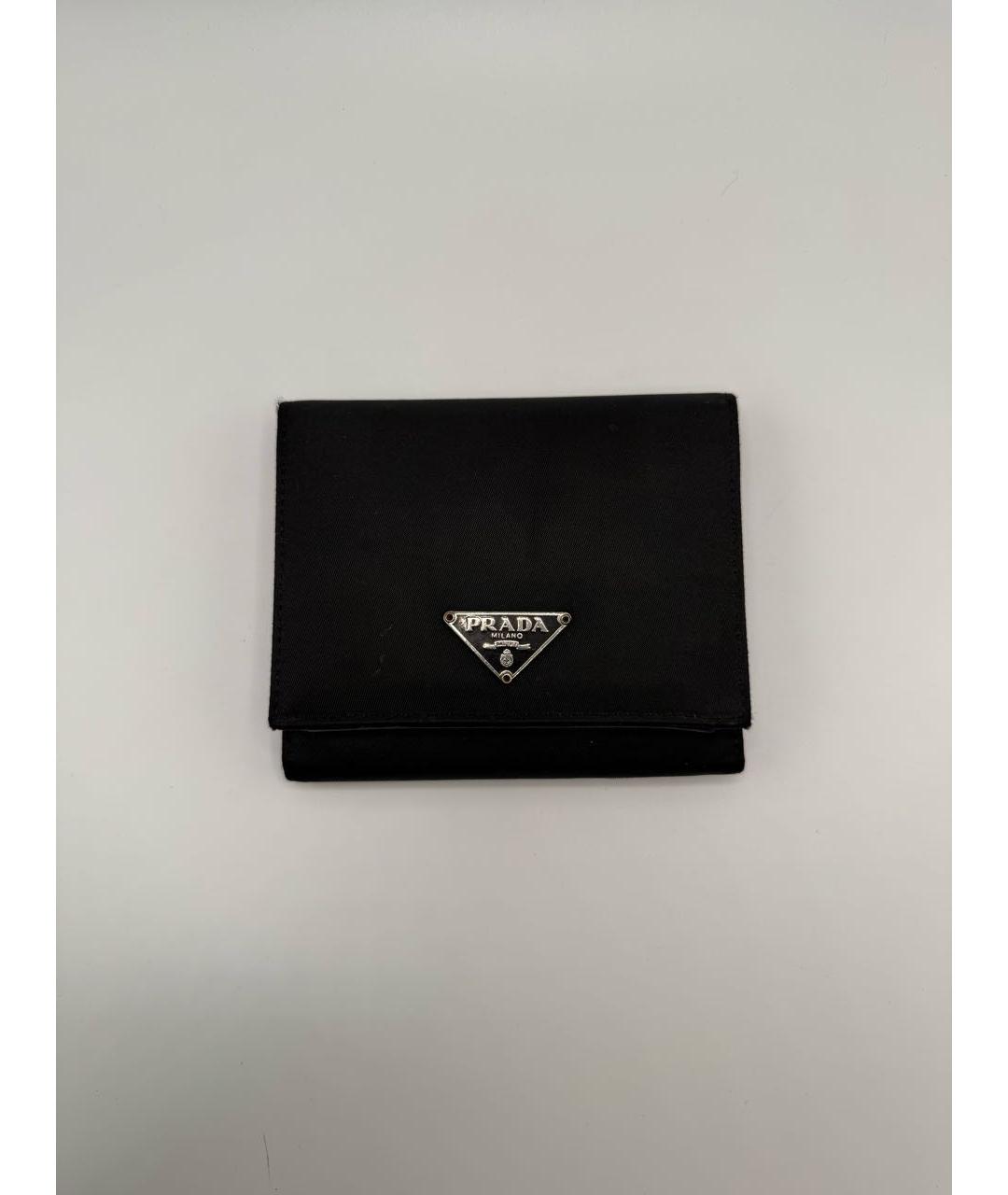 PRADA Черный кожаный кошелек, фото 9