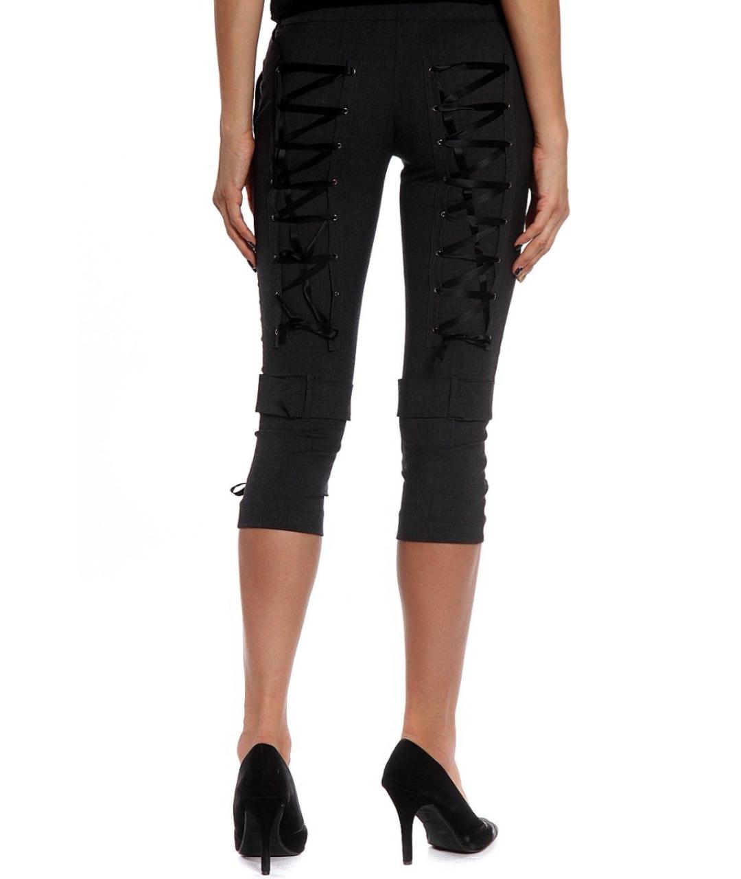 JOHN RICHMOND Серые шерстяные капри, фото 2