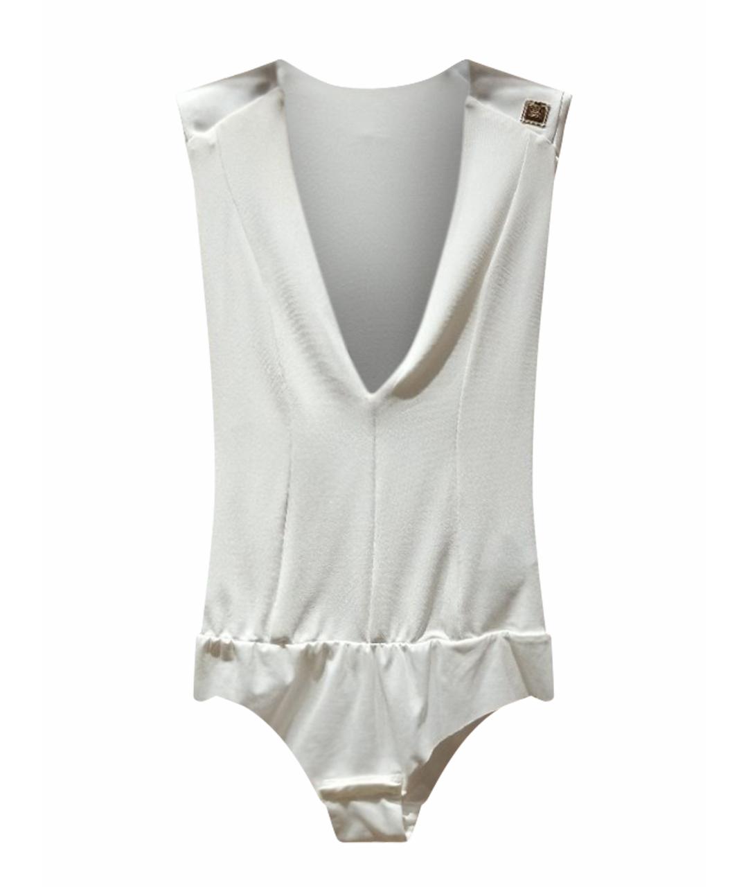 ELISABETTA FRANCHI Белое боди, фото 1