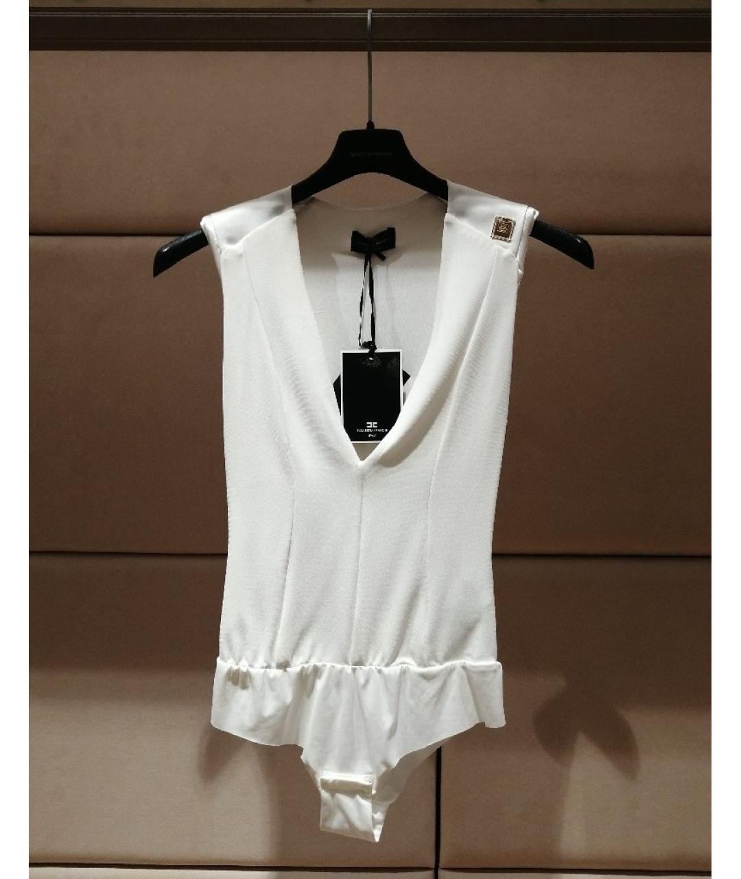 ELISABETTA FRANCHI Белое боди, фото 3