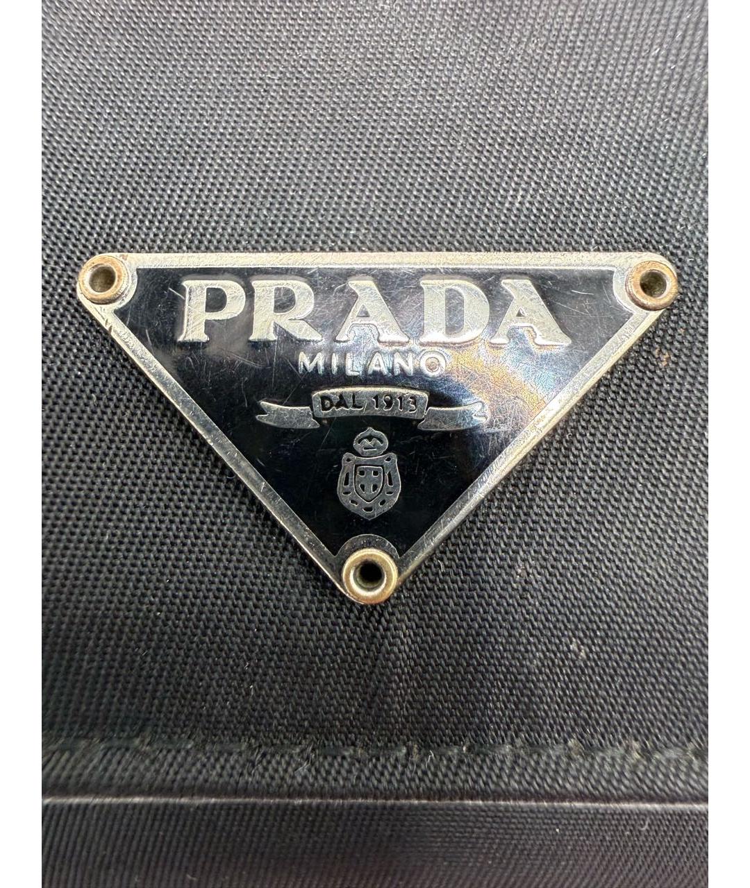 PRADA Черный кожаный кошелек, фото 3