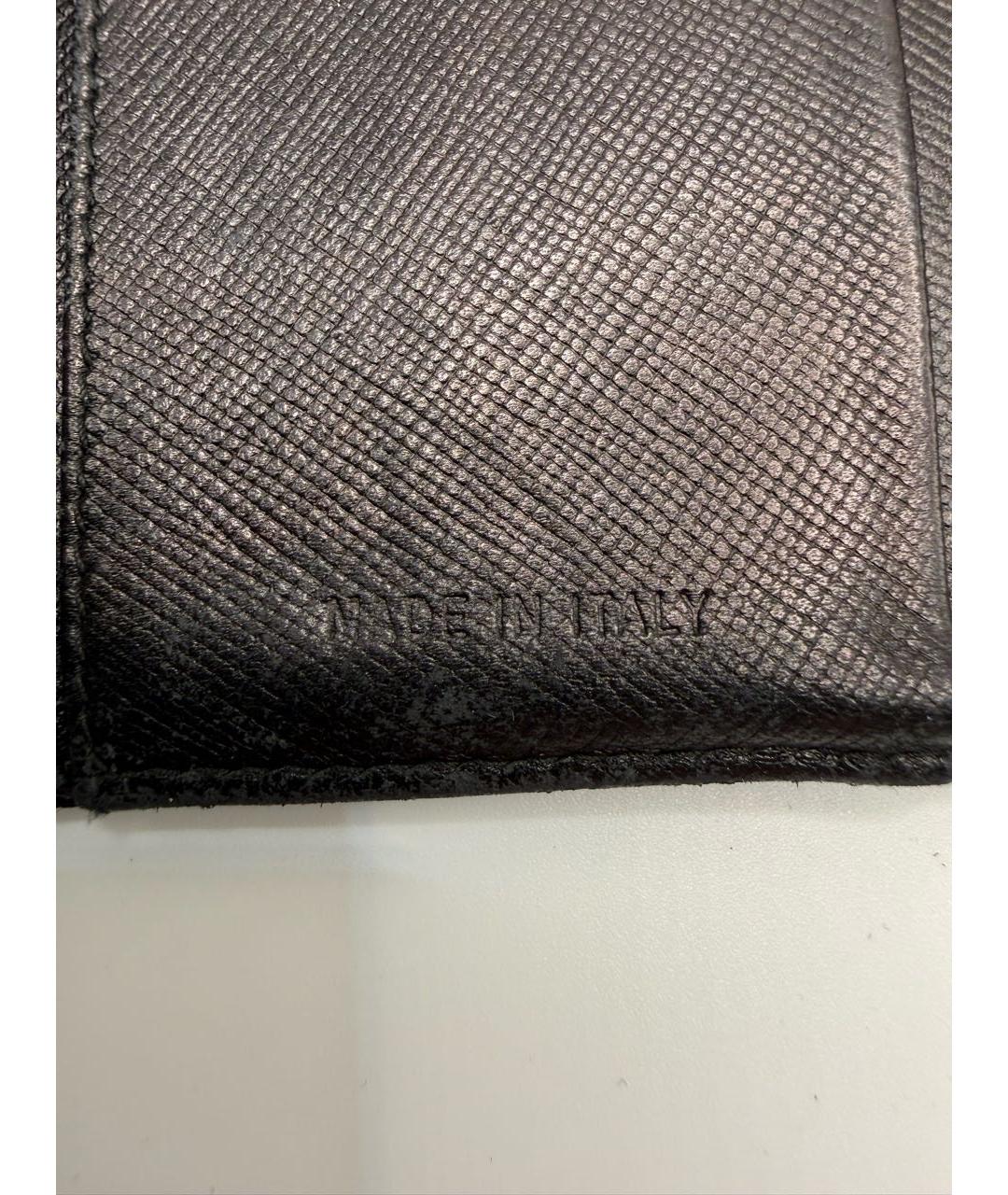 PRADA Черный кожаный кошелек, фото 6