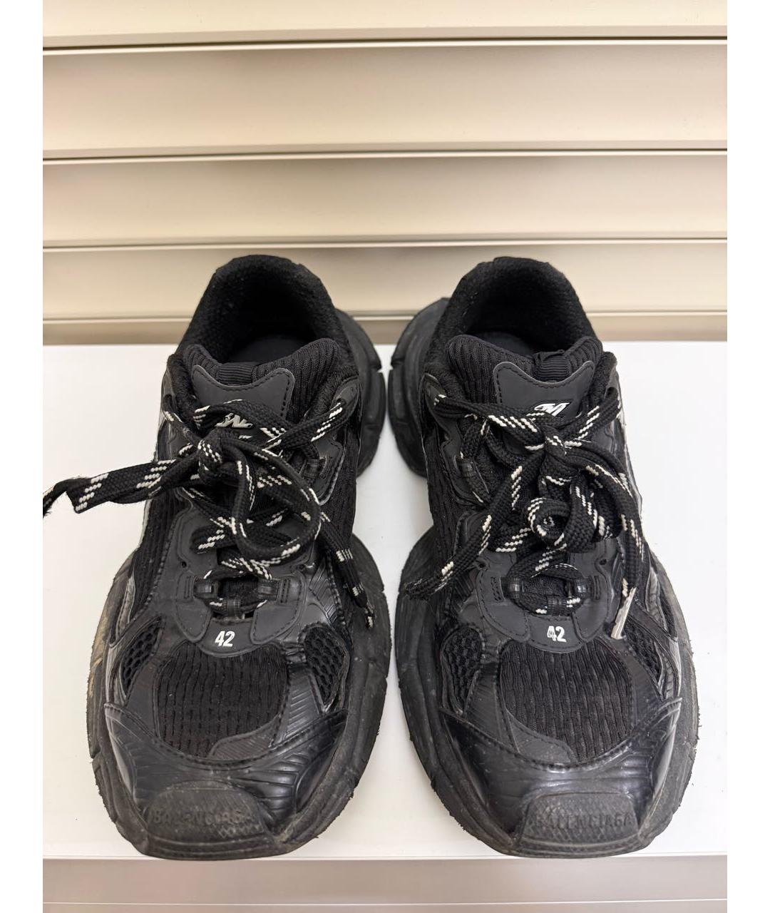 BALENCIAGA Черные низкие кроссовки / кеды, фото 2