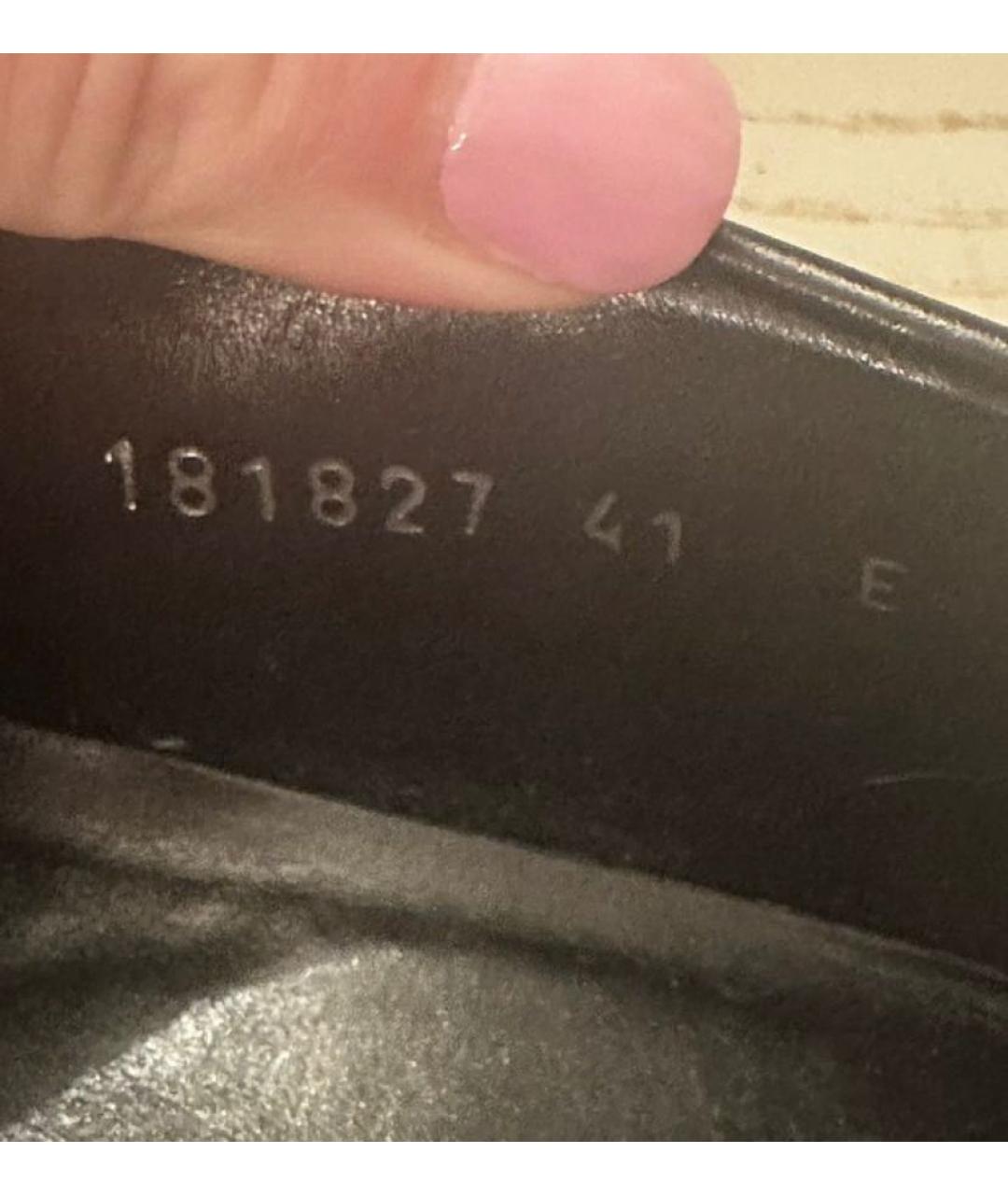 GUCCI Черные кожаные лоферы, фото 4