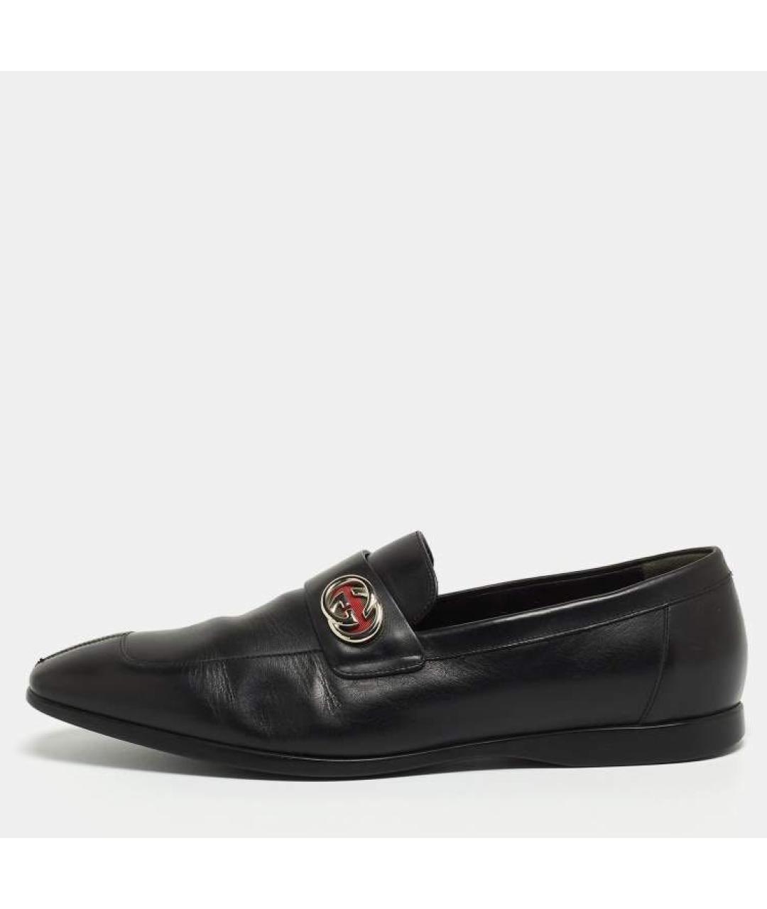 GUCCI Черные кожаные лоферы, фото 8