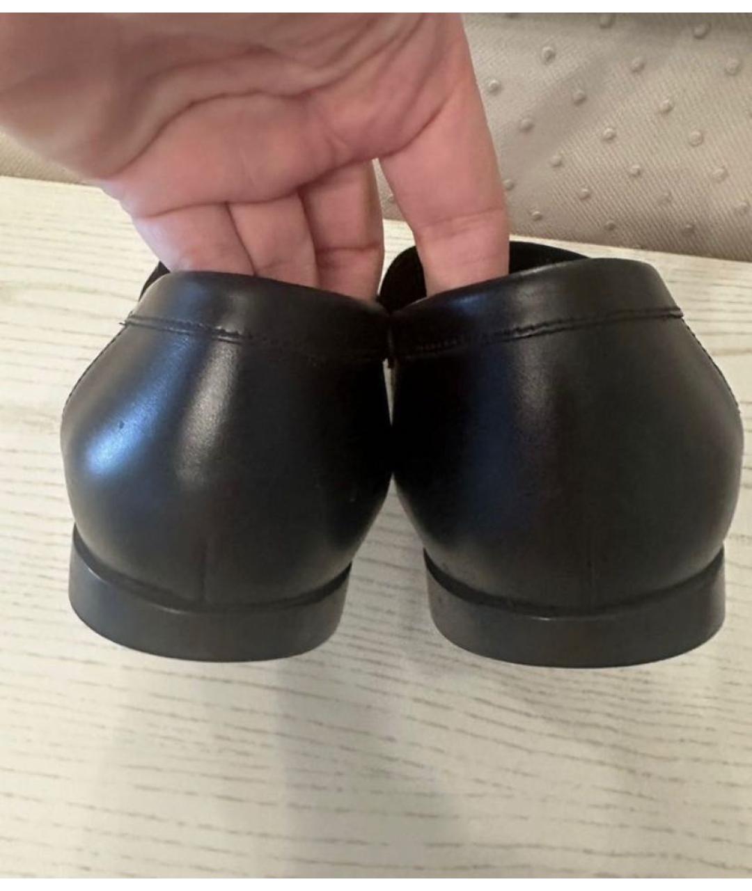 GUCCI Черные кожаные лоферы, фото 3