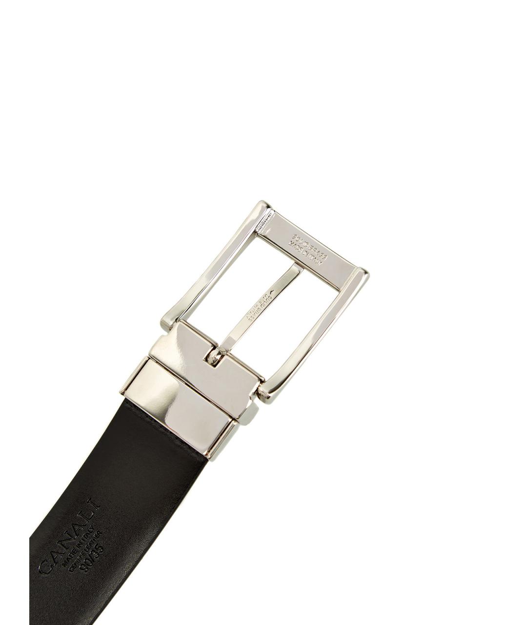 CANALI Коричневый кожаный ремень, фото 4