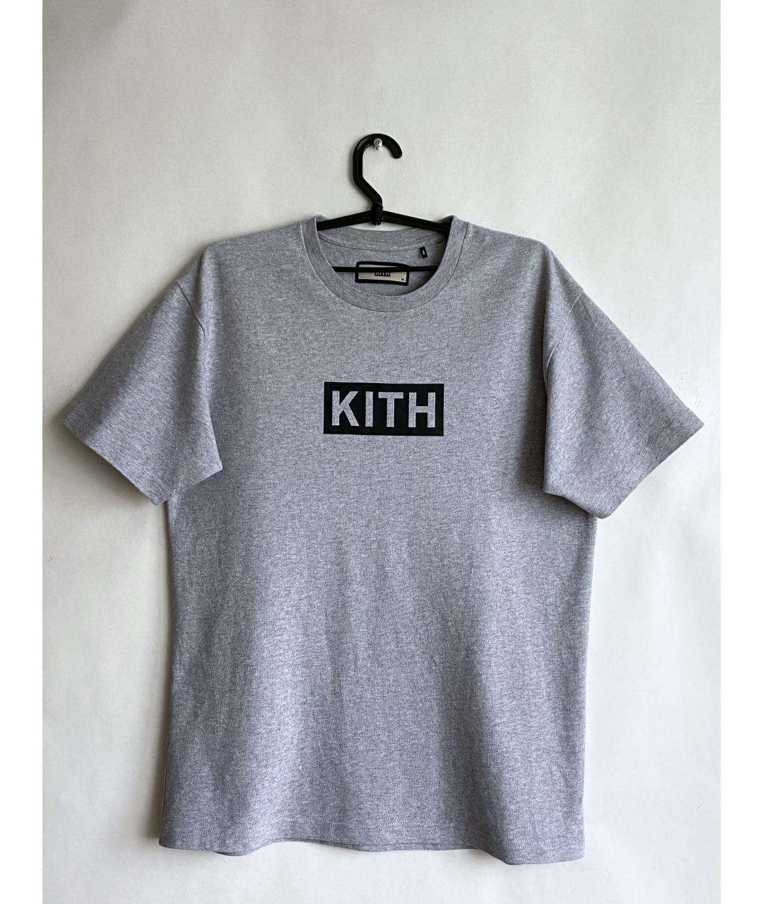 KITH Серая хлопковая футболка, фото 7