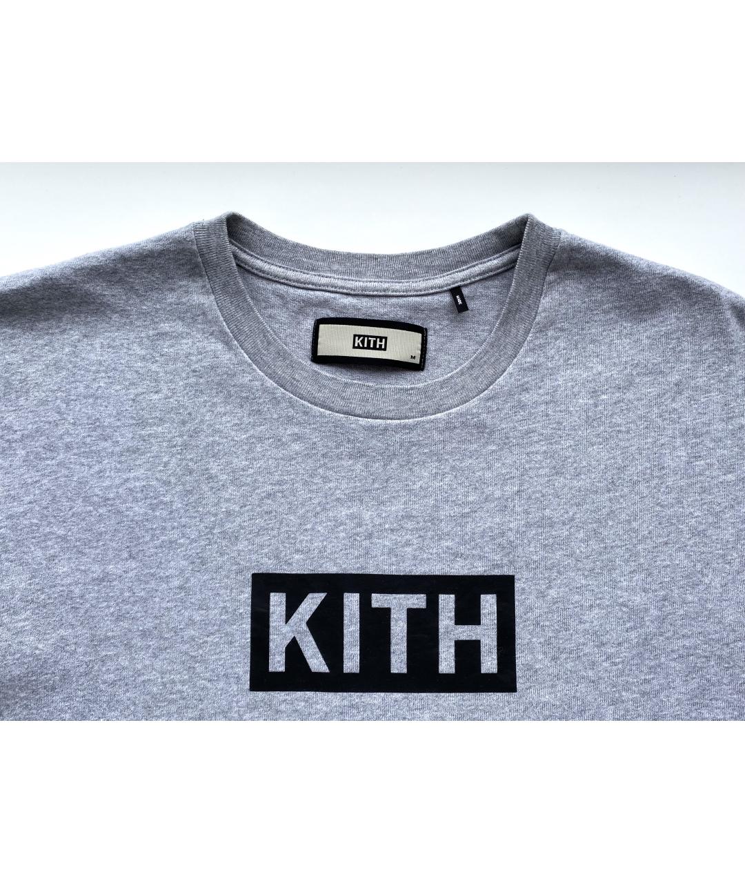 KITH Серая хлопковая футболка, фото 2