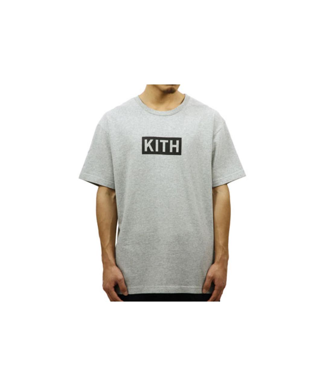 KITH Серая хлопковая футболка, фото 6