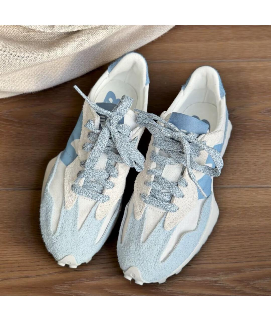 NEW BALANCE Голубые замшевые кроссовки, фото 5