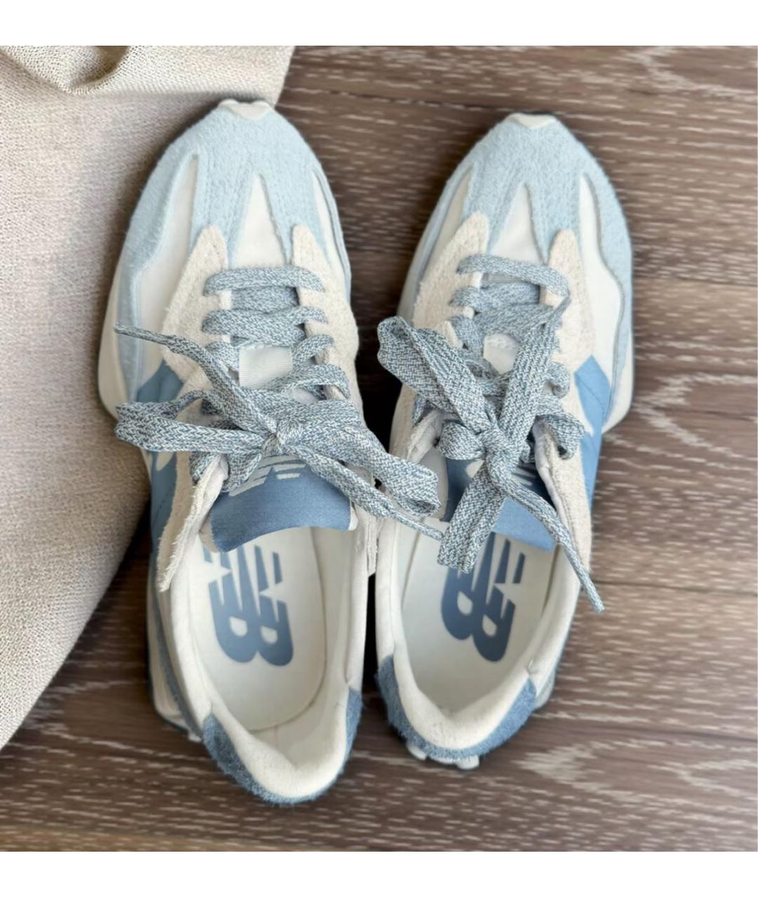 NEW BALANCE Голубые замшевые кроссовки, фото 6