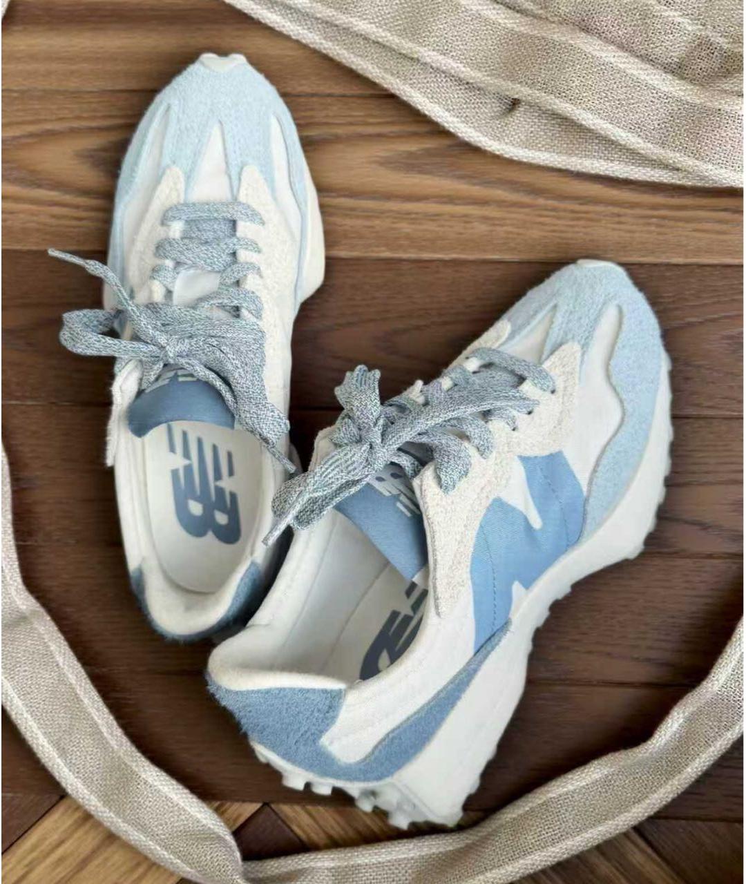 NEW BALANCE Голубые замшевые кроссовки, фото 8