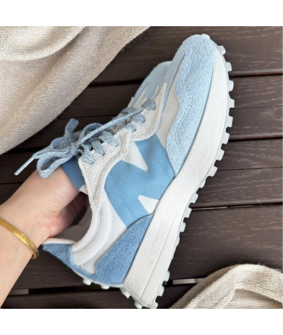 NEW BALANCE Голубые замшевые кроссовки, фото 7