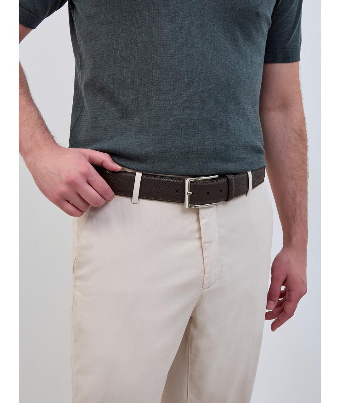 BARRETT Коричневый кожаный ремень, фото 2