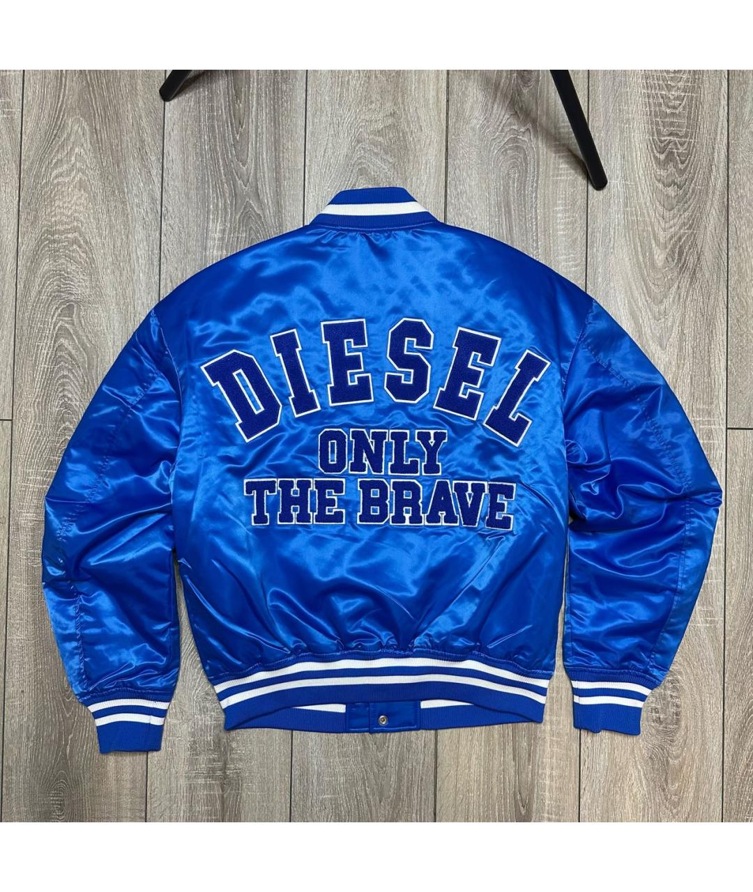 DIESEL Синяя полиэстеровая куртка, фото 2