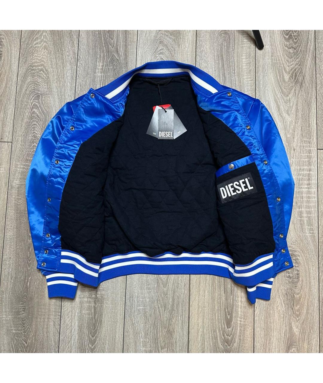 DIESEL Синяя полиэстеровая куртка, фото 5