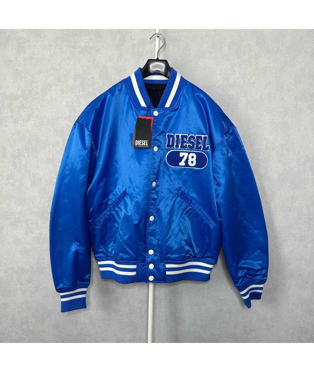 DIESEL Синяя полиэстеровая куртка, фото 8
